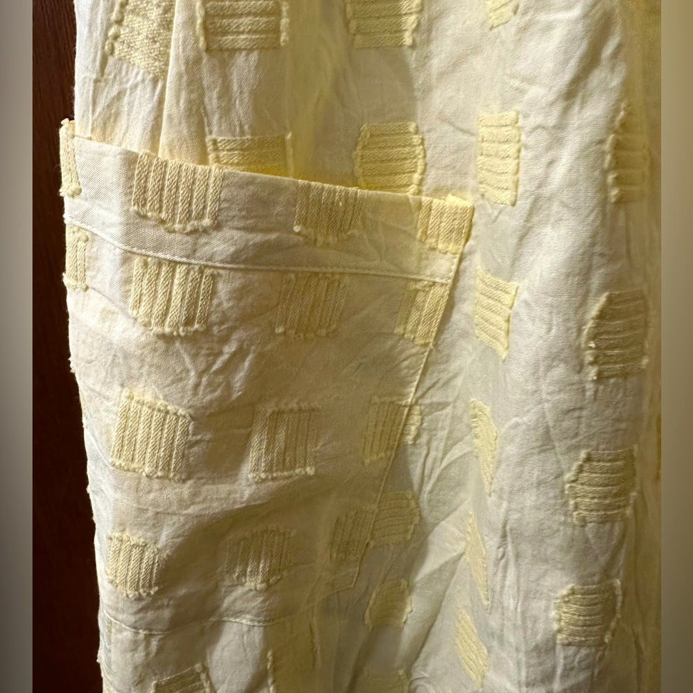 NWT Modcloth Pastel Yellow Everyday Vacay Dress Sleeveless w  Pockets 14 XL - Picture 8 of 8